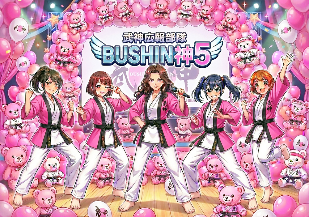 大会アンバサダー！武神広報ユニット「BUSHIN神5」結成！